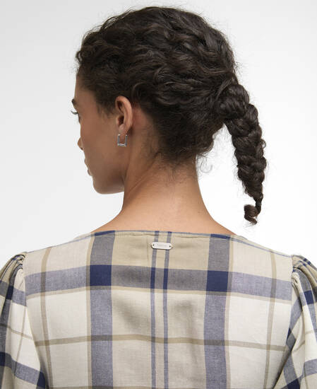 Kleid Ballina Midi Dress Navy Tartan