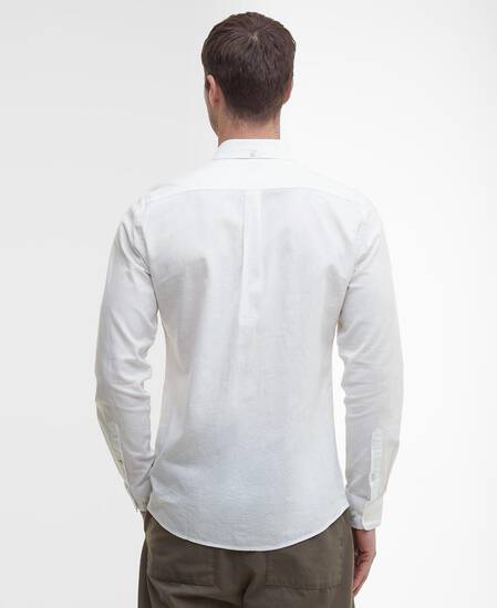 Nelson Tailored Long-Sleeved Shirt Classic White