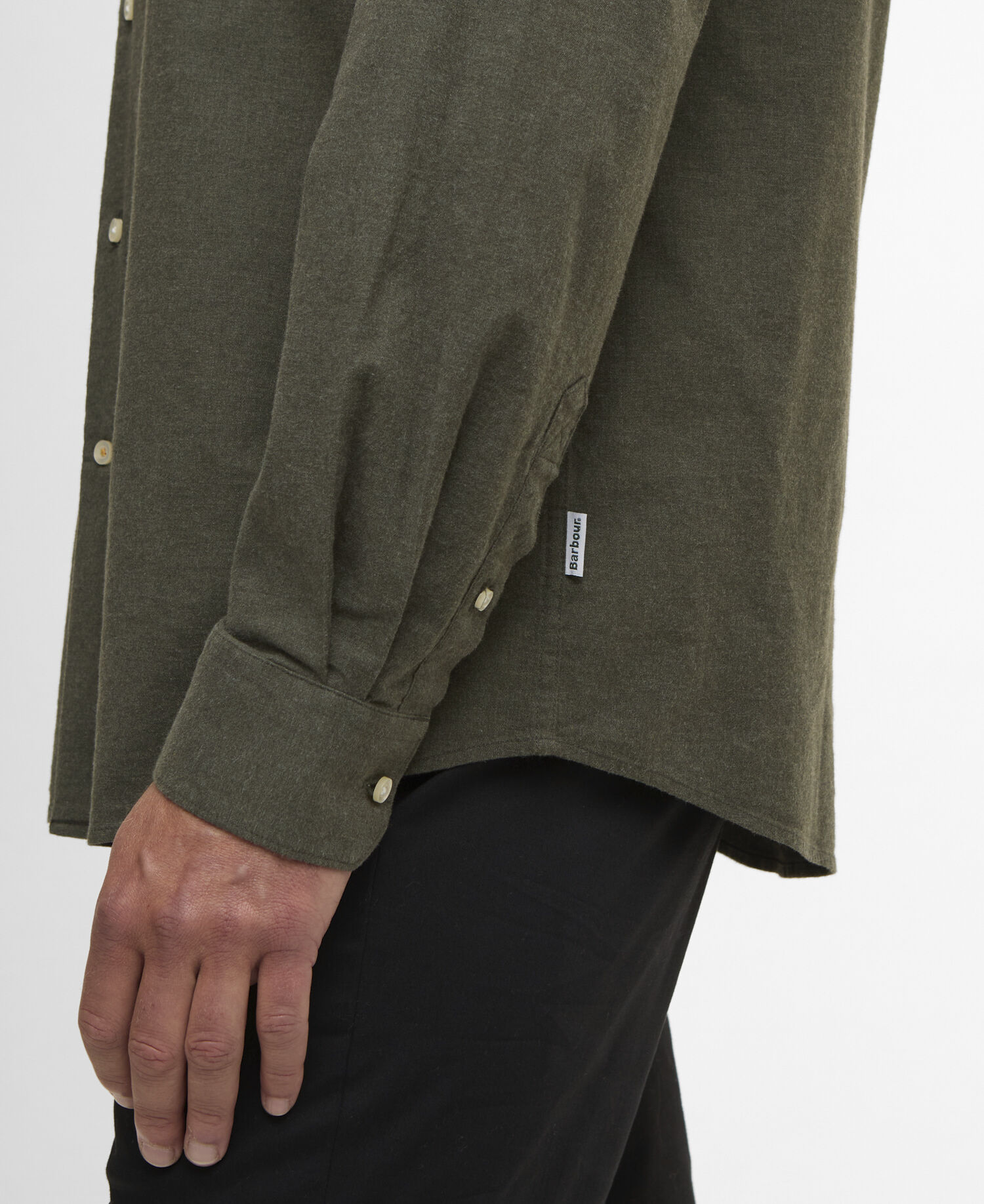 Camicia Aukside dalla vestibilit&agrave; regular Olive Marl