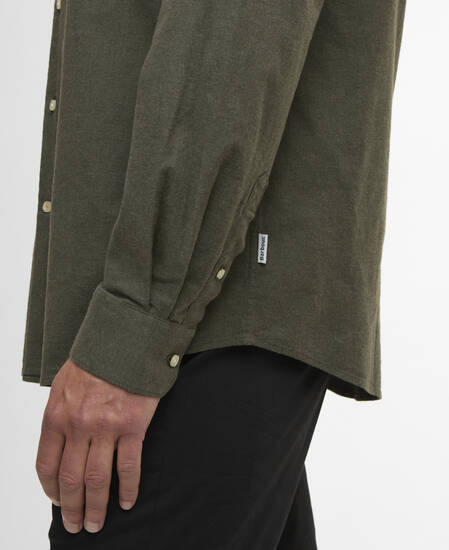 Aukside Regular Shirt Olive Marl