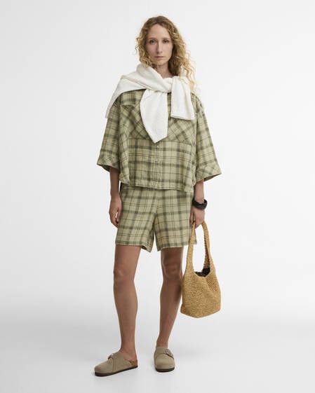 Shorts Orla Sage Green Tartan
