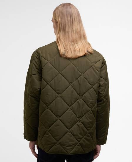 Barbour x Kaptain Sunshine Quilted Liner Khaki Brown