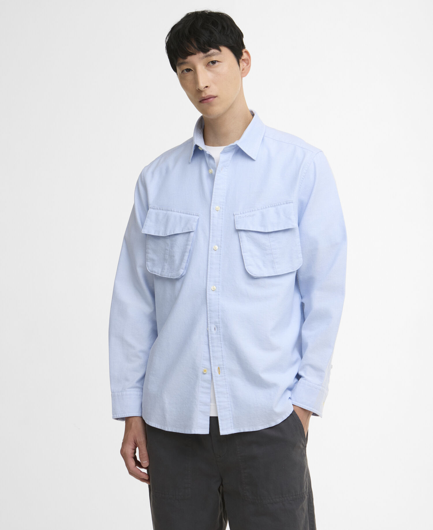 Camicia oversize Arnour Oxford Jungle Sky
