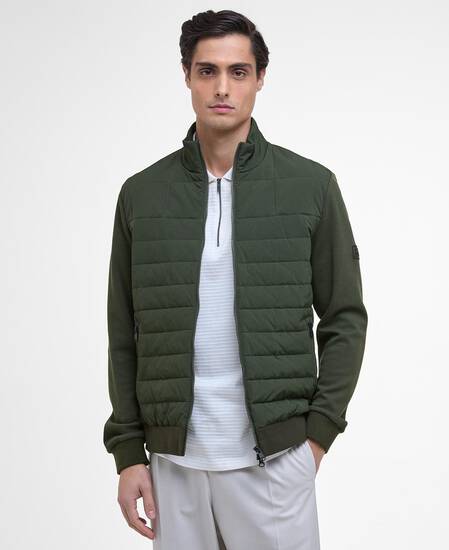 Felpa Collins con trapuntatura orizzontale Sage