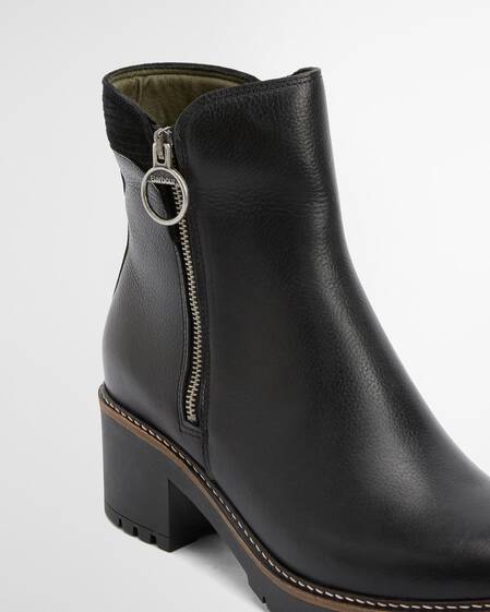 Dahlia Heeled Ankle Boots Black