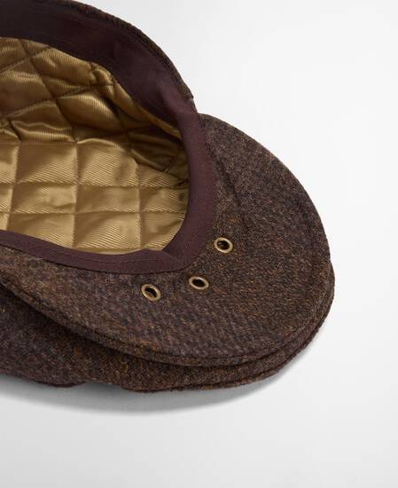 Deveron Tweed Flat Cap Coffee