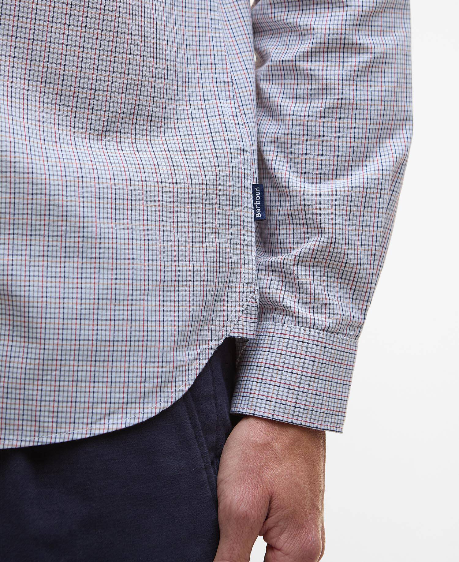 Carlton Tattersall Tailored Long-Sleeved Shirt image number 4