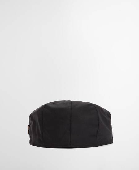 Cheviot Waxed Flat Cap Black/Classic