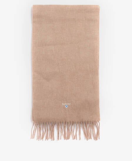 Plain Lambswool Scarf Light Brown