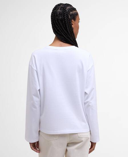 Langarmshirt Woodhouse White