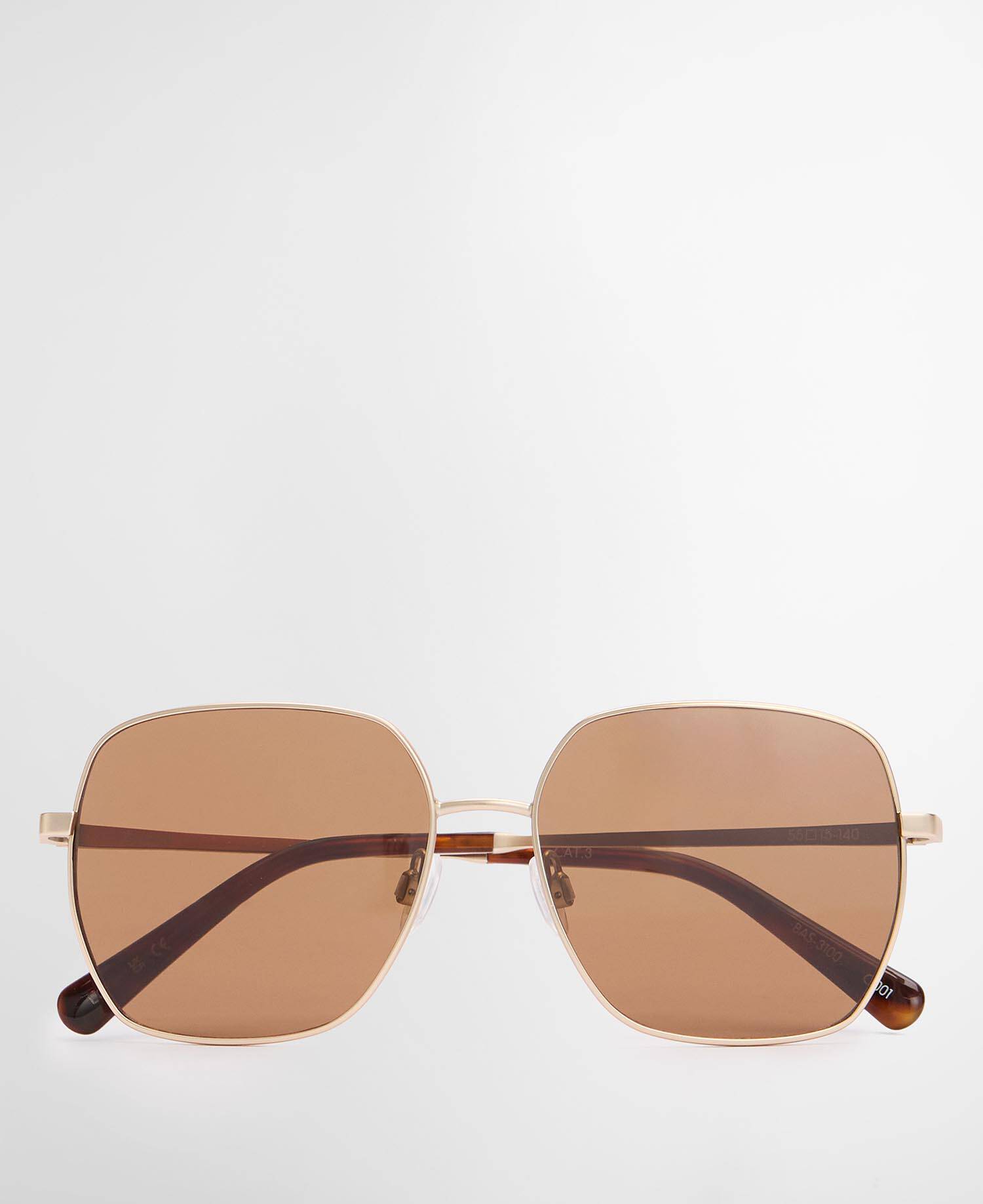 Bethany Square Sunglasses Gold / Tortoise Shell image number 0
