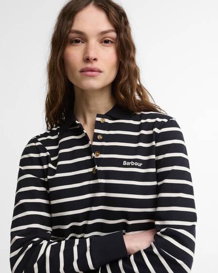 Ashwell Striped Rugby Shirt Dark Navy Stripe