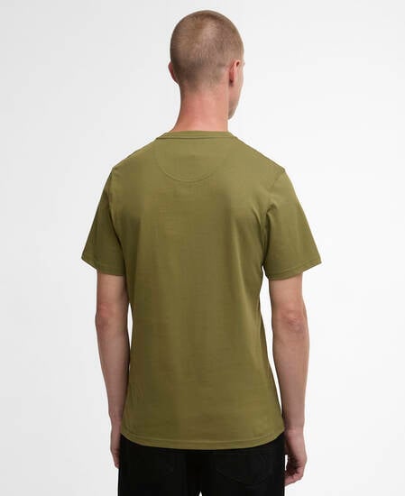 T-Shirt Small Logo Cable Olive