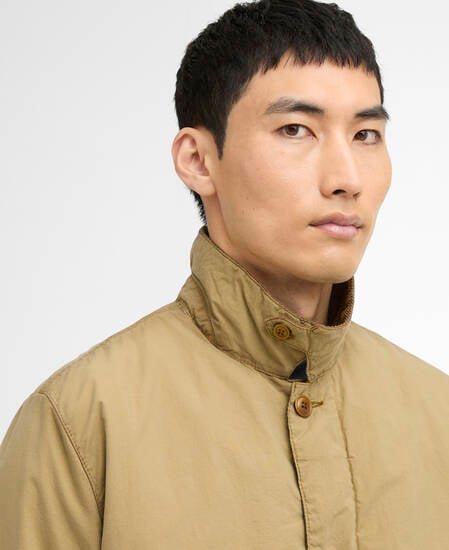 Troon Washed Waxed Jacket Sand