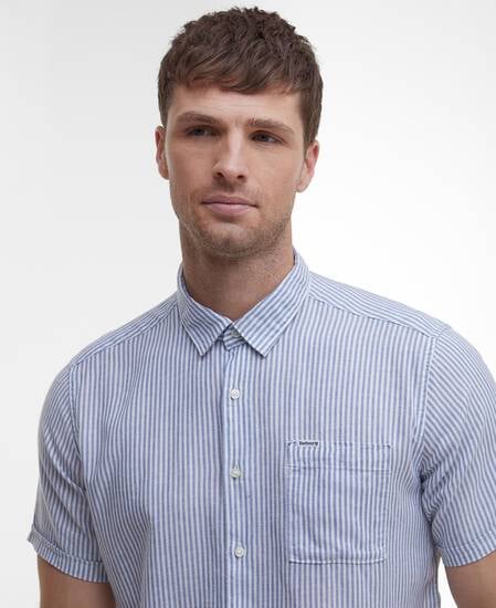 Deerpark Regular Short-Sleeved Shirt Classic Navy