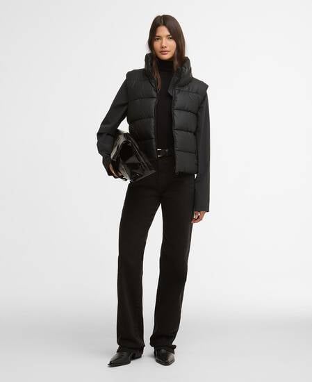 Phoenix Quilted Sweat Black