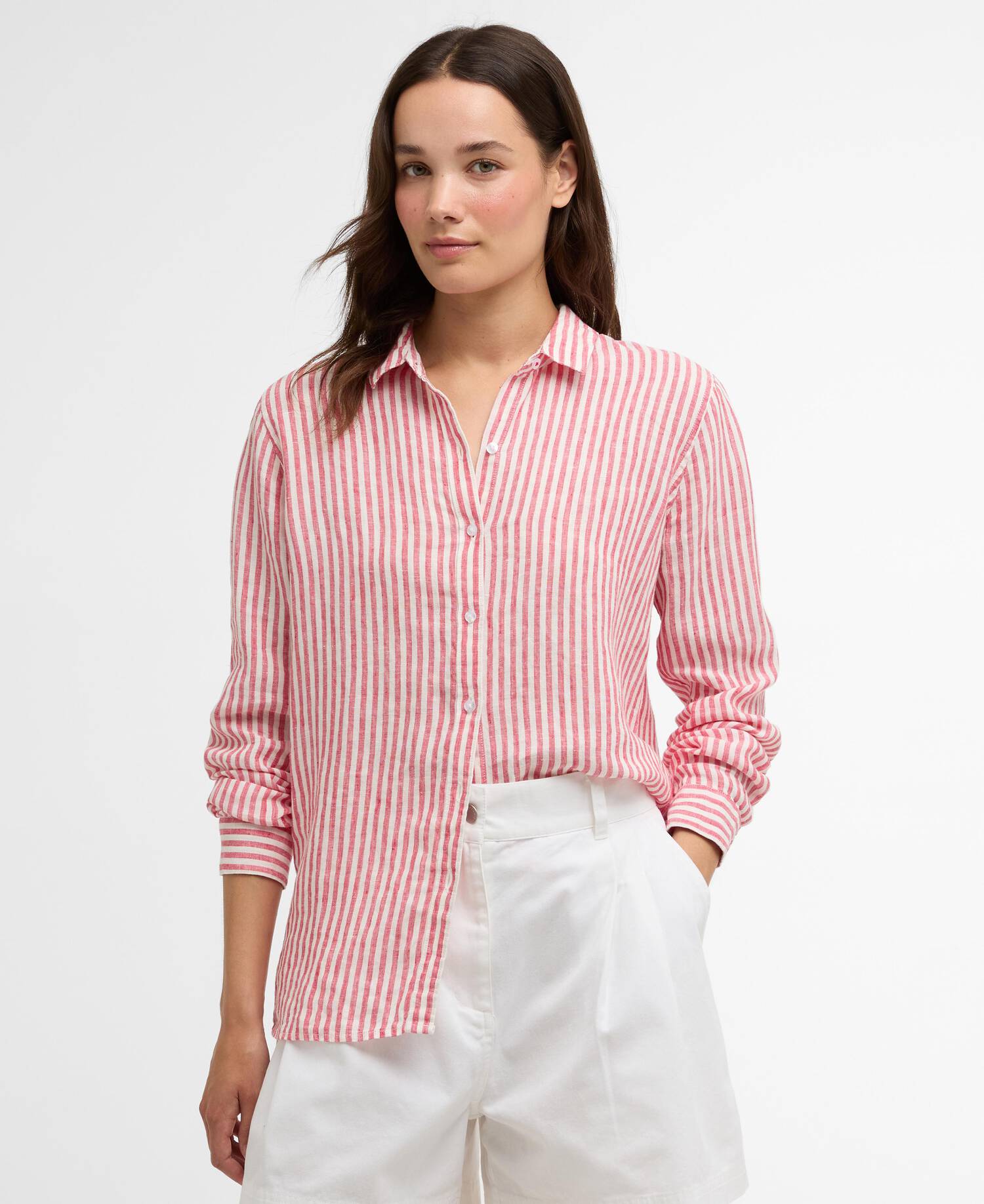 Bluse Marine Long-Sleeved Relaxed Poppy Red Stripe image number 0