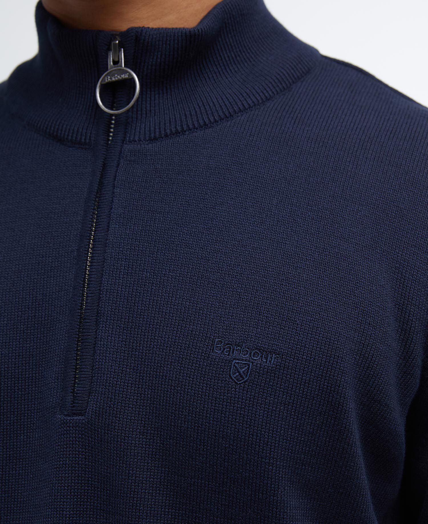 Cotton Quarter-Zip Jumper Classic Navy