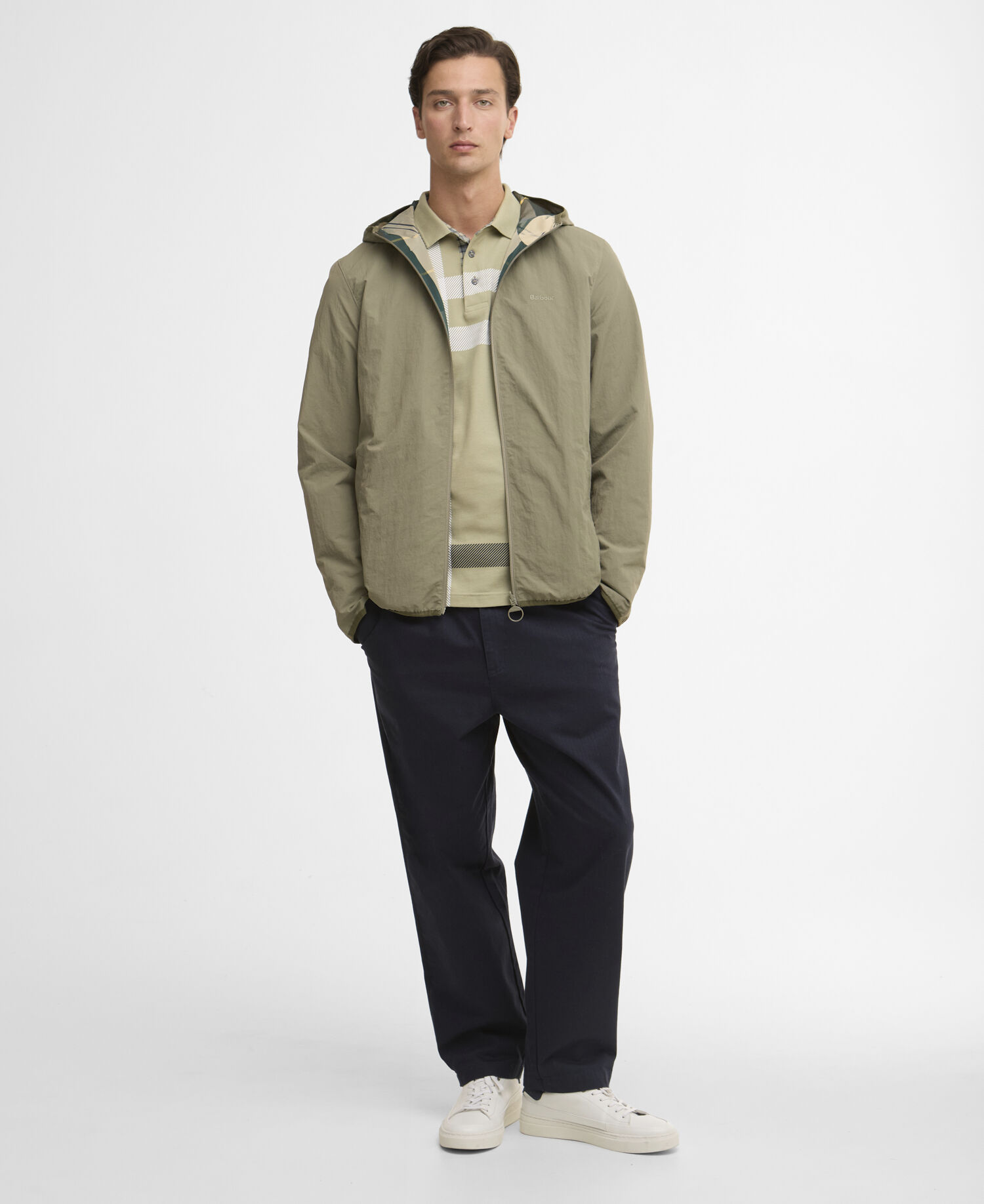 Reversible Kemble Showerproof Jacket Dusty Olive