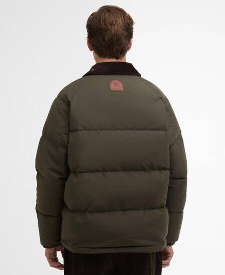 Barbour x SOREL Oversized Transport Puffer Jacket Archive Olive
