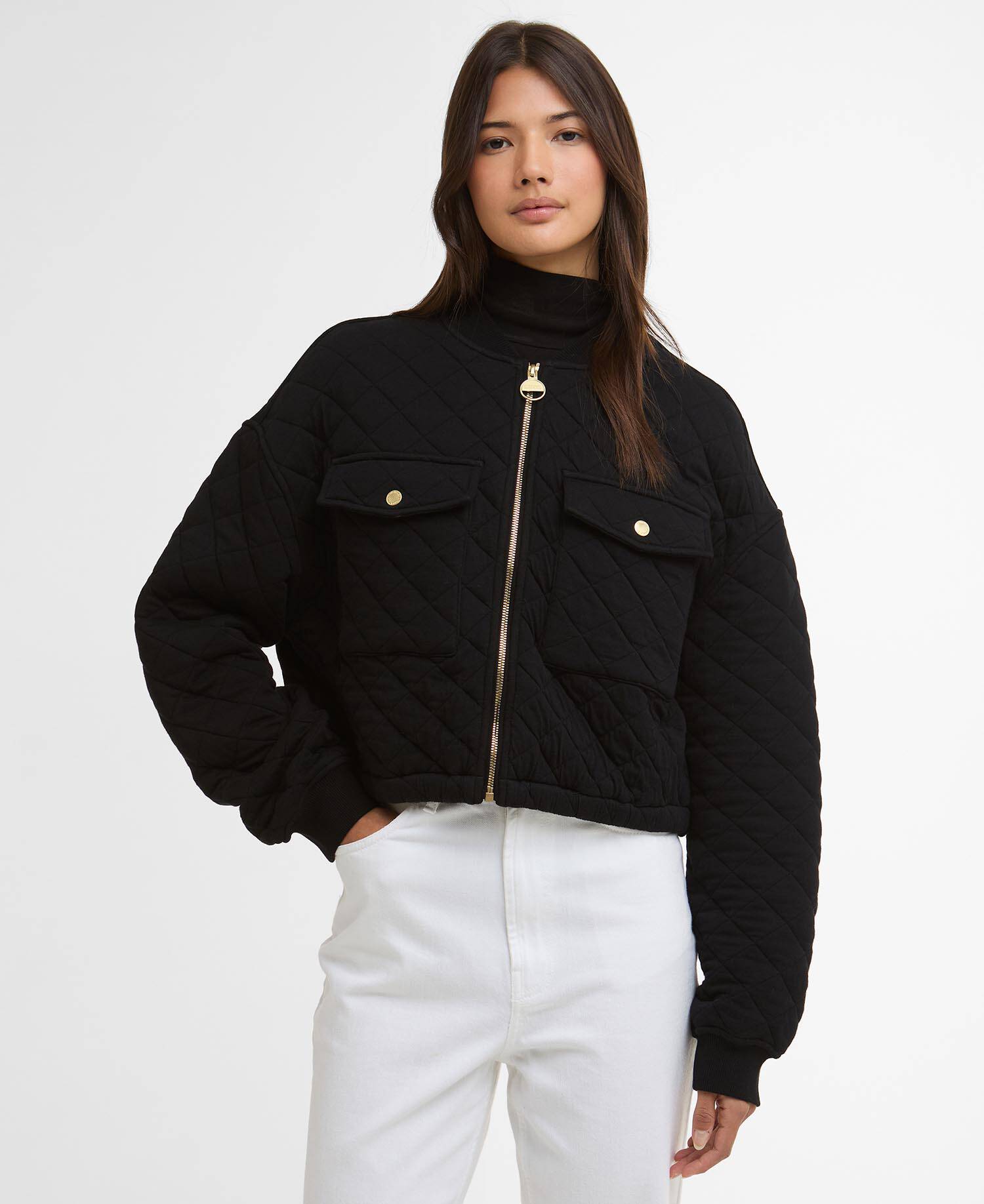 Katya Sweat Bomber Black image number 0