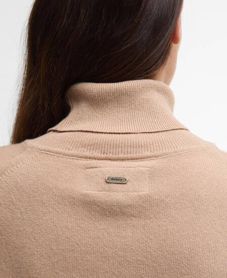 Pendle Roll-Neck Jumper Pale Camel/Hessian