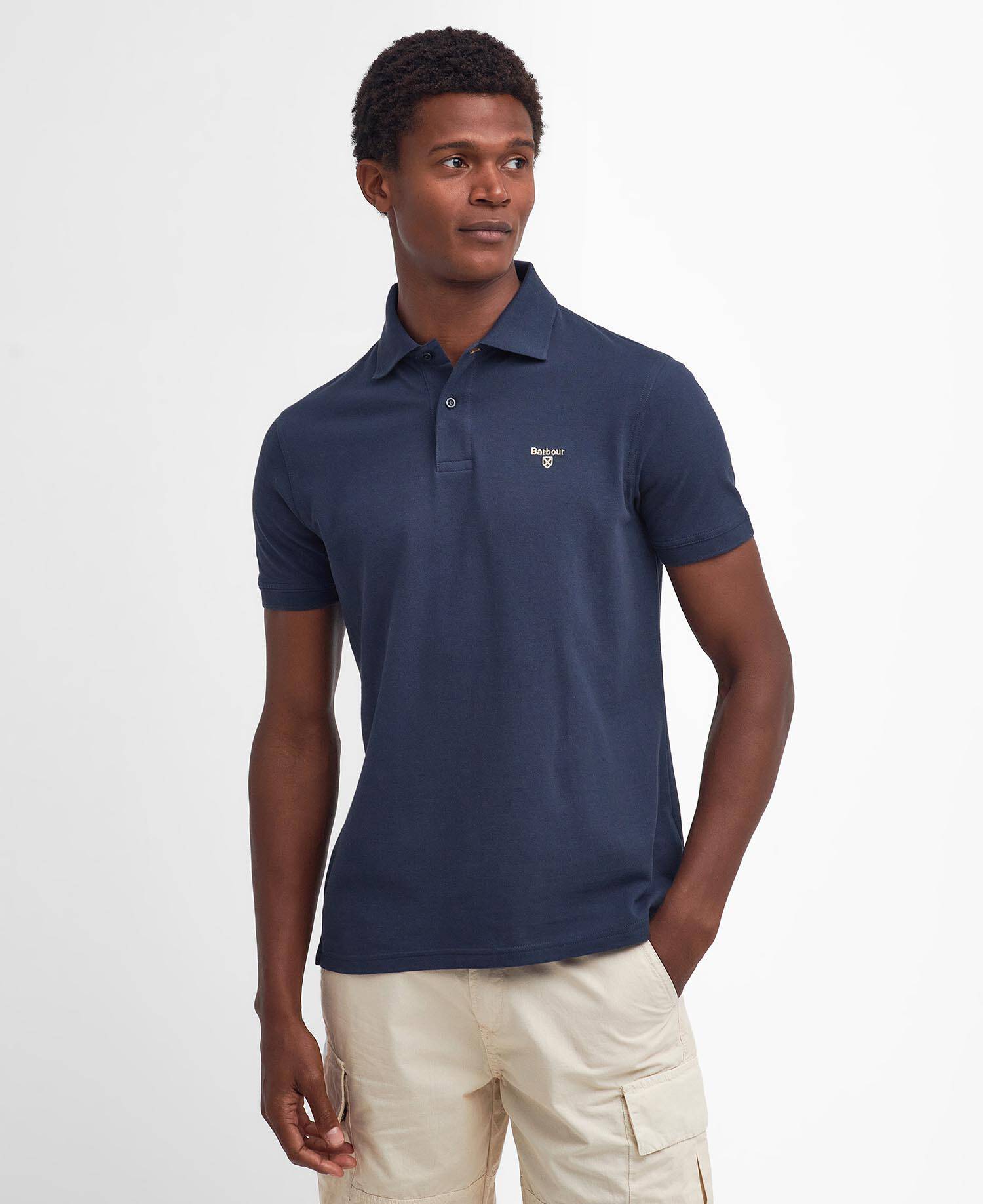 Lightweight Sports Short-Sleeved Polo Shirt Classic Navy image number 0