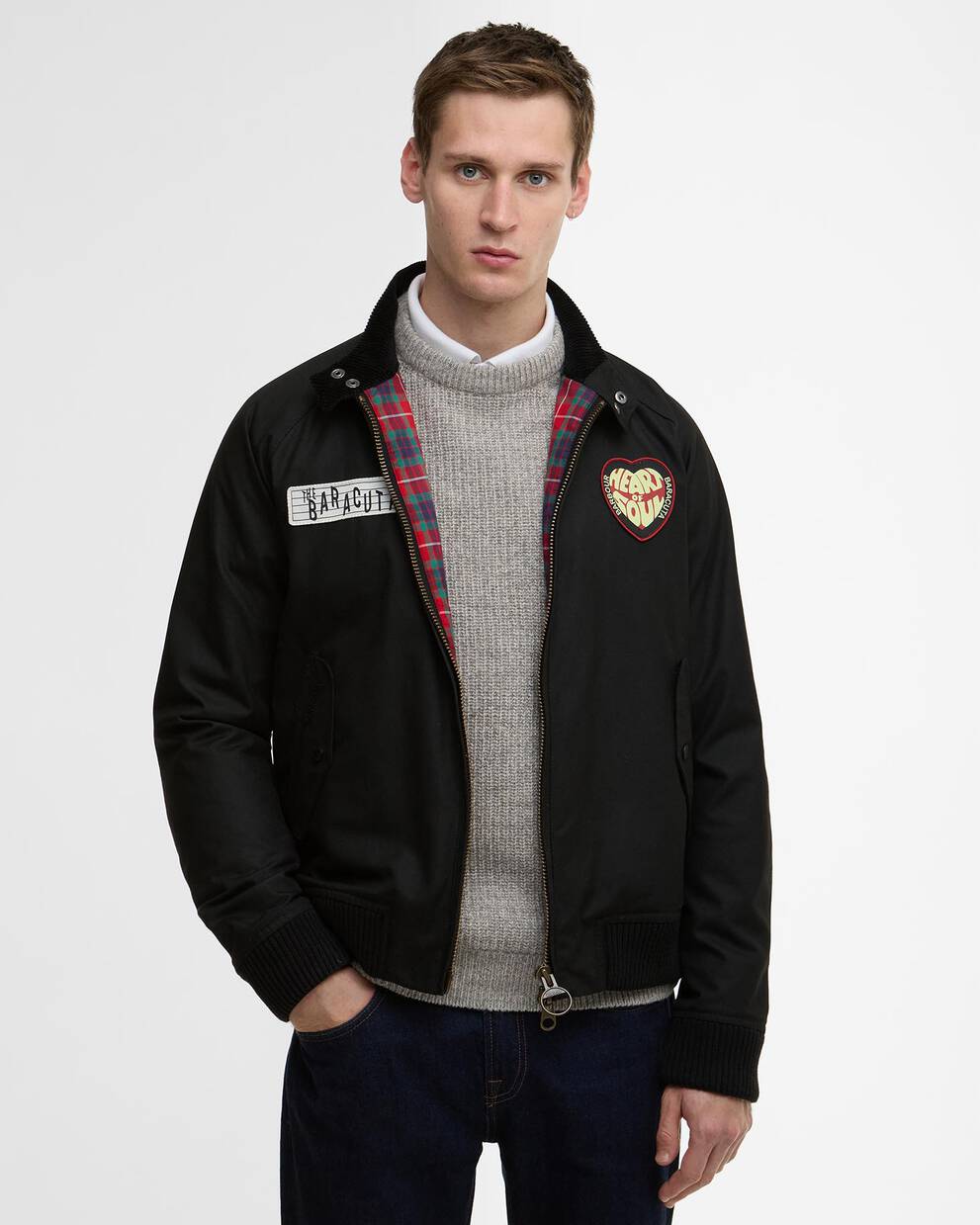 Barbour x Baracuta Wachsjacke Badged Porton