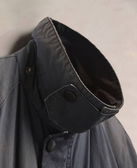 Barbour Re-Loved Men's Ashby Waxed Jacket - Size XL Navy