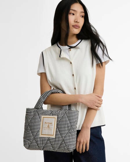 Tote Bag Riah Mini Quilted Gingham Check