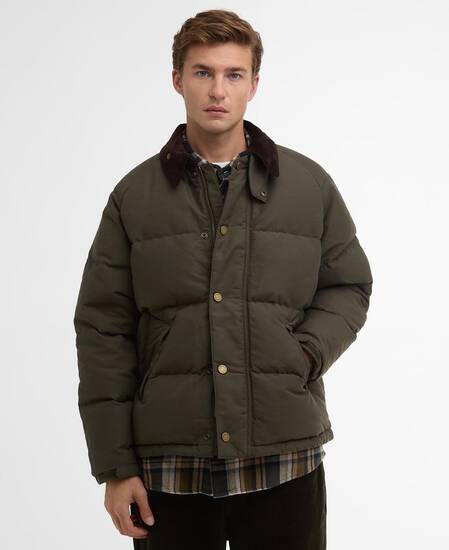 Barbour x SOREL Oversized Transport Puffer Jacket Archive Olive