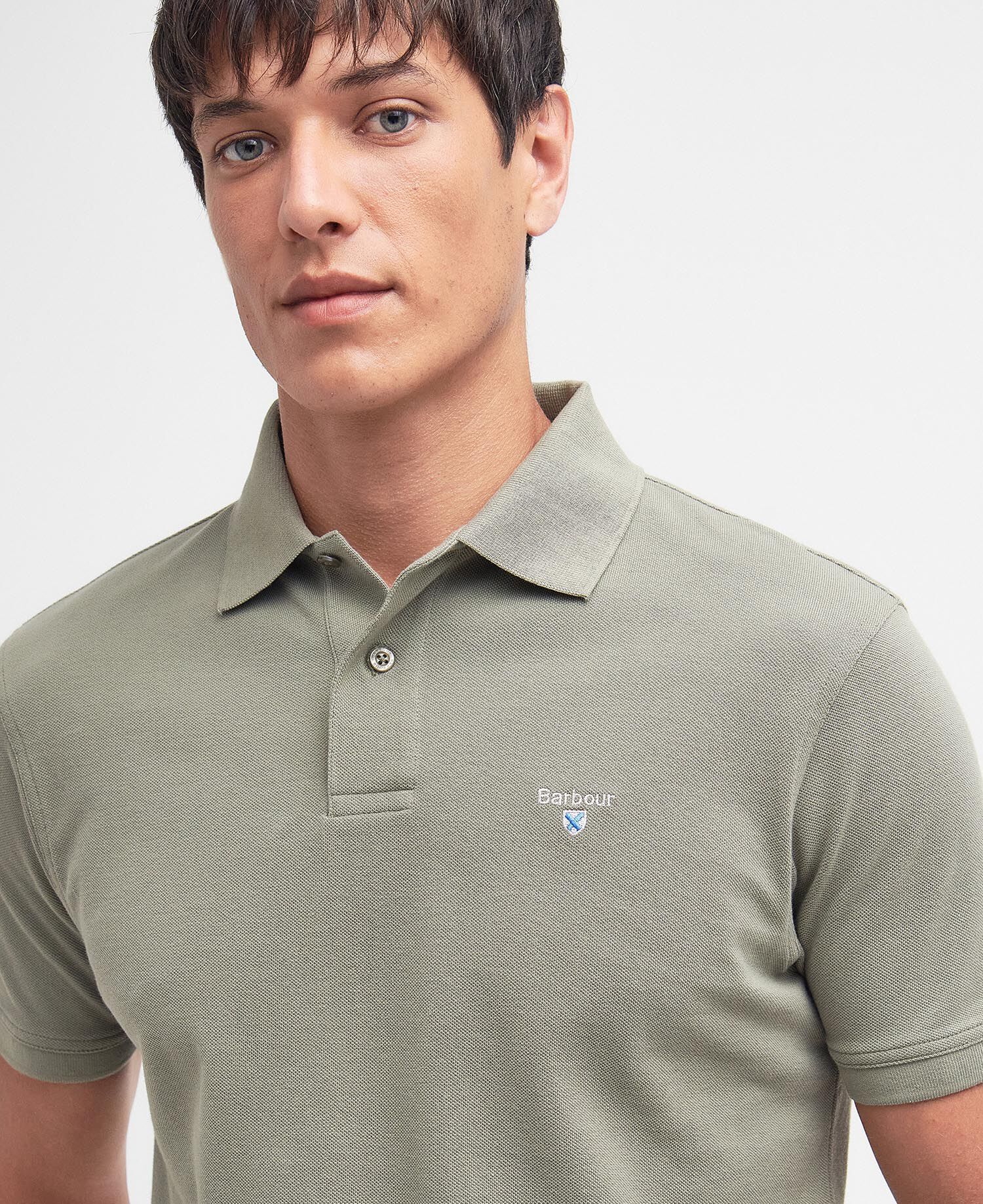 Sports Short-Sleeved Polo Shirt Dusty Green