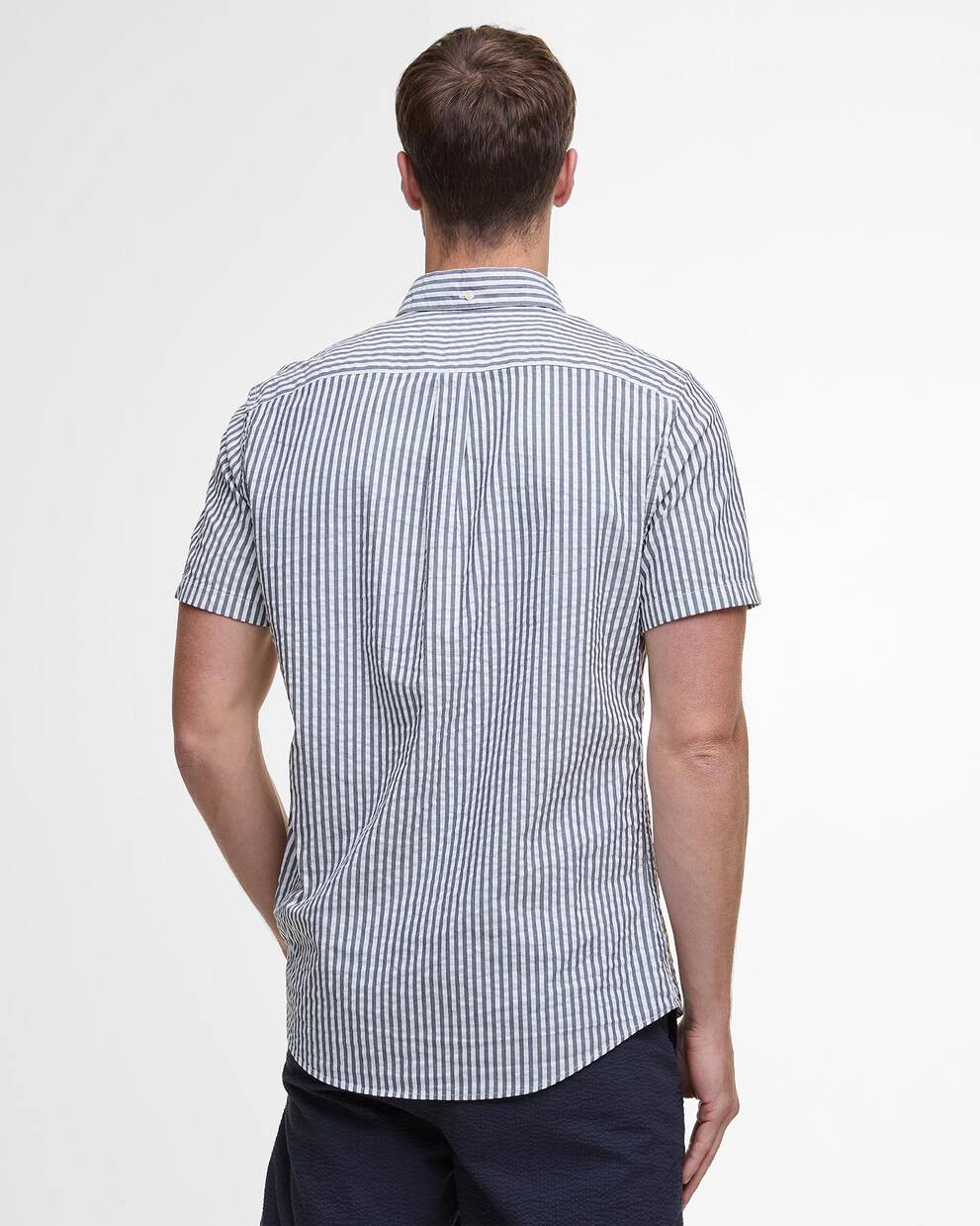 Camicia Cresswell a maniche corte in seersucker dalla vestibilit&agrave; regular