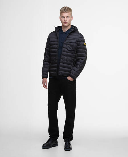 Racer Ouston Quilted Jacket Classic Black Racer Ouston Quilted Jacket Classic Black