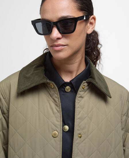 Corinne Quilted Jacket Dusky Green/Ancient