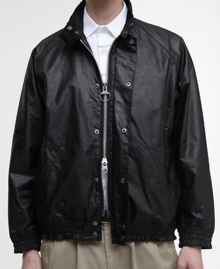 Blouson Transport Waxed Jacket Black
