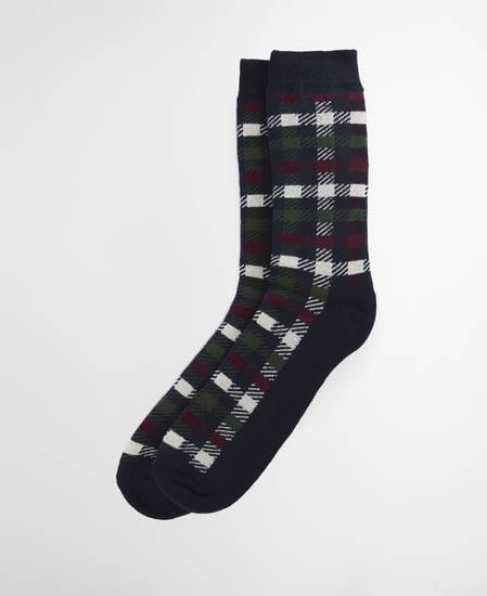 Barney Boot Sock Navy/Red Green Mix