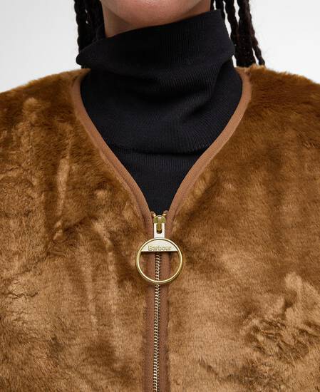 Gilet Karin in ecopelliccia Brown Fur
