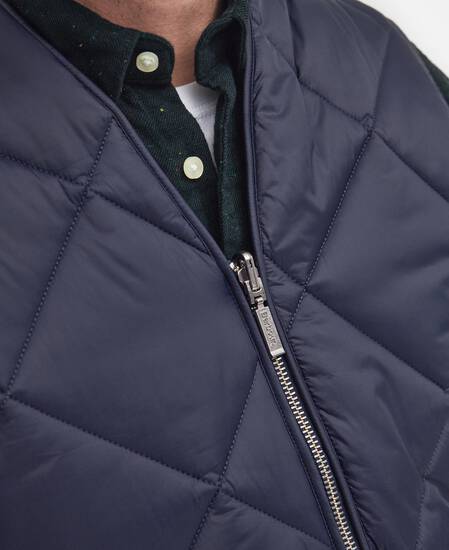 Large Box Quilted Liner Navy Large Box Quilted Liner Navy