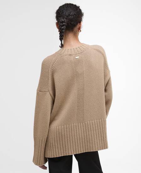 Sophia Crew Neck Jumper Pale Camel