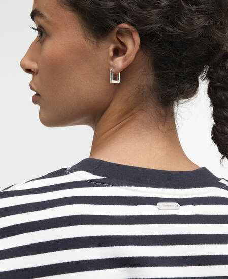 Felpa Gabby con motivo a righe Dark Navy Stripe