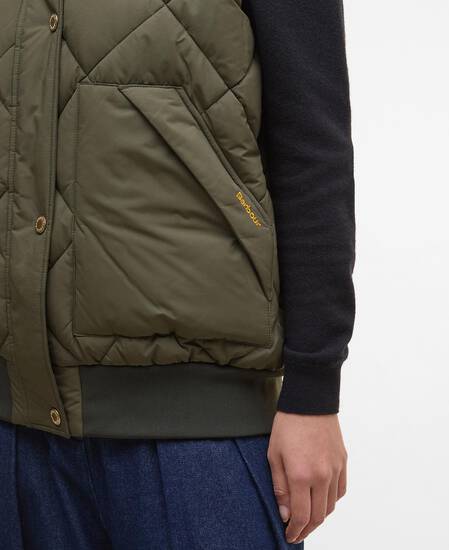 Gilet Becky Olive/Ancient Tartan