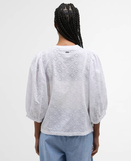 Camicia Layla in pizzo sangallo White