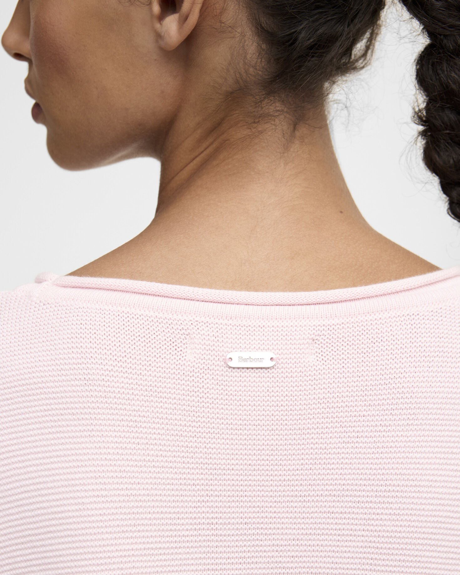 Marine Crew Neck Jumper Pink