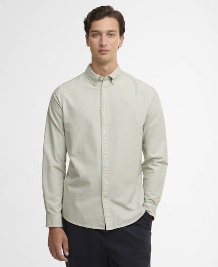 Oxford Tailored Long-Sleeved Shirt Sea Green