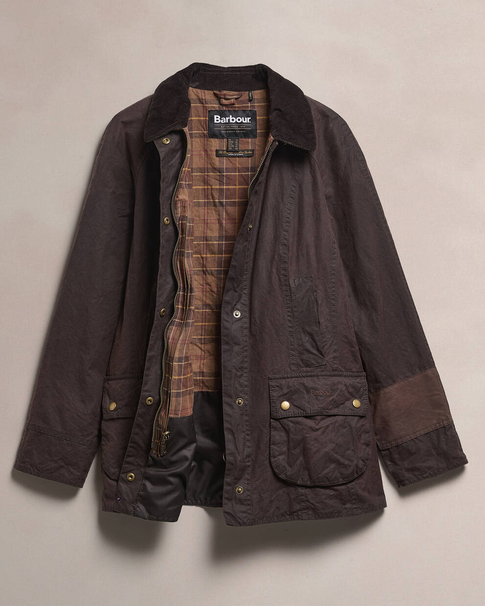 Barbour Re-Loved Women's Beadnell Waxed Jacket - Size 14