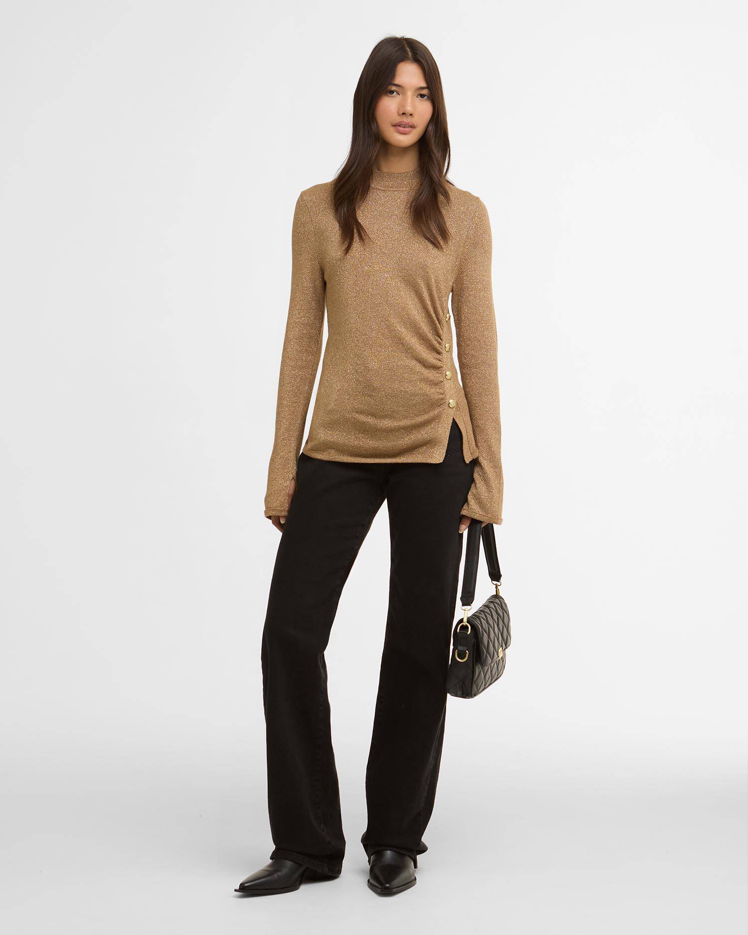 Monique Knitted Jumper Antique Bronze image number 1