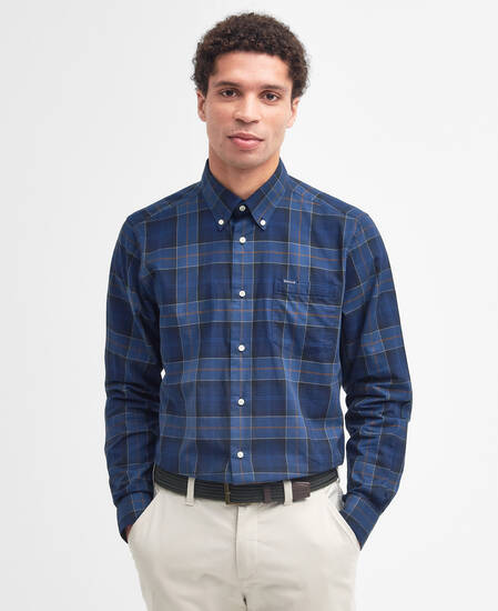 Wetheram Tailored Long-Sleeved Shirt Midnight Tartan Wetheram Tailored Long-Sleeved Shirt Midnight Tartan