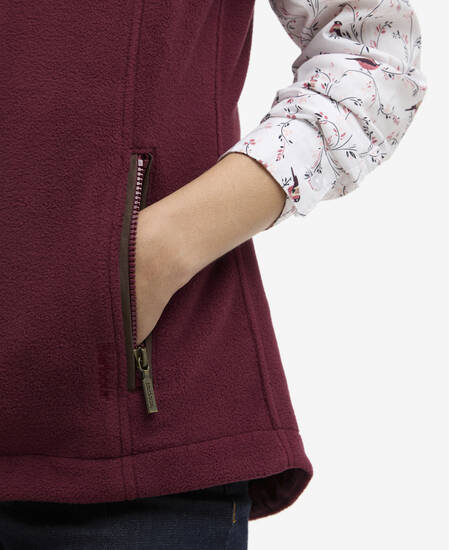 Country Colton Fleece Gilet Port