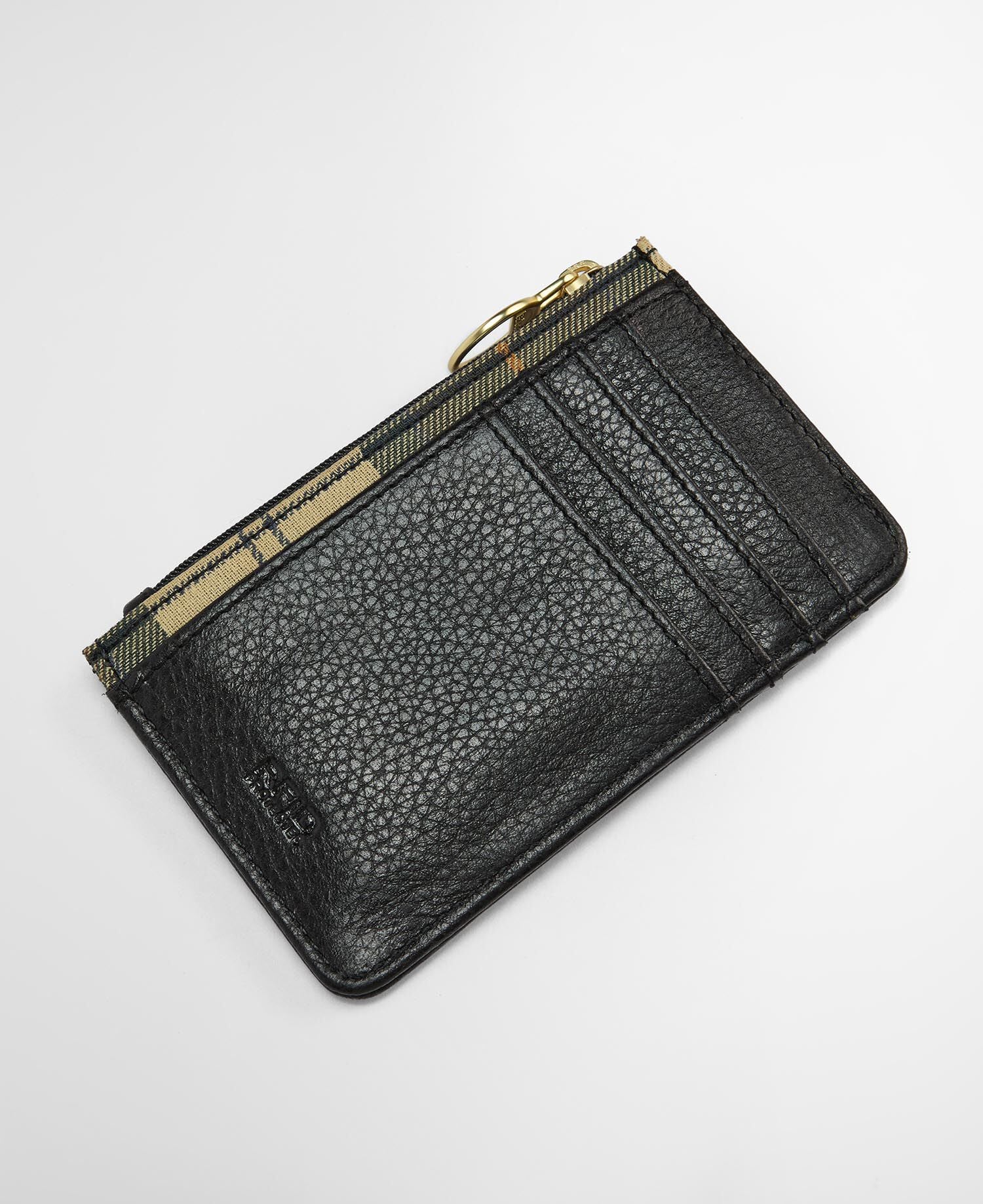 Alder Leather Card Holder Black/Ancient